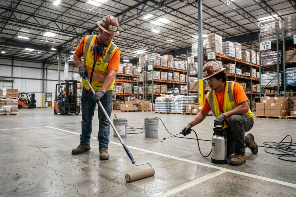Anti slip floor treatments
