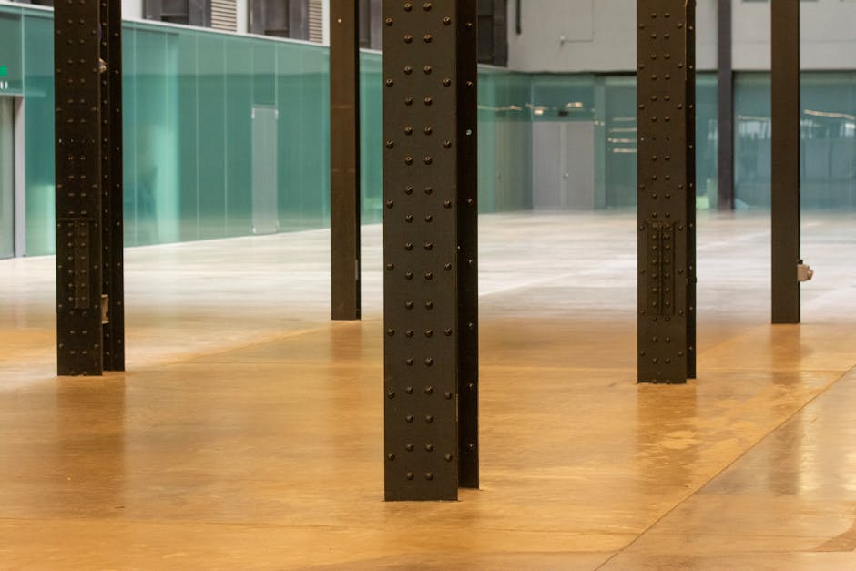 Concrete floor polishing industrial